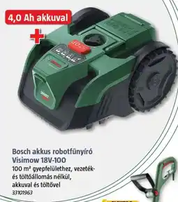 Bauhaus Bosch akkus robotfűnyíró Visimow 18V-100 ajánlat