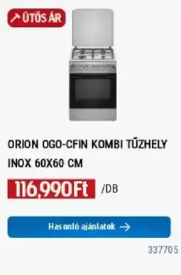 Praktiker Orion ogo-cfin kombi tűzhely inox ajánlat