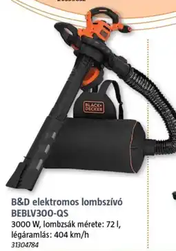 Bauhaus B&D elektromos lombszívó BEBLV300-QS ajánlat