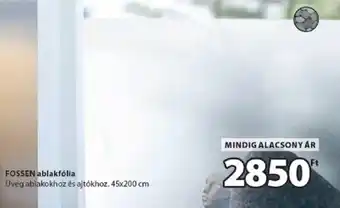 JYSK Fossen ablakfólia ajánlat