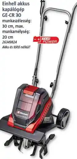 Bauhaus Einhell akkus kapálógép GE-CR 30 ajánlat