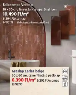 Bauhaus Greslap Carles beige ajánlat