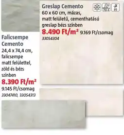 Bauhaus Falicsempe Cemento ajánlat
