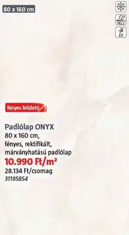 Bauhaus Padlólap ONYX ajánlat