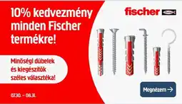 Praktiker Fischer dűbelek és kiegészítők ajánlat