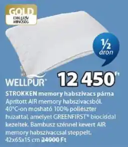 JYSK Wellpur strokken memory habszivacs párna ajánlat