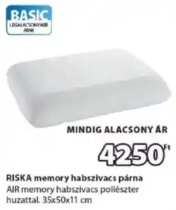 JYSK Riska memory habszivacs párna ajánlat