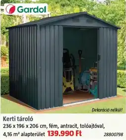 Bauhaus Gardol kerti tároló ajánlat