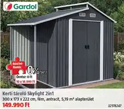 Bauhaus Gardol kerti tároló Skylight 2in1 ajánlat
