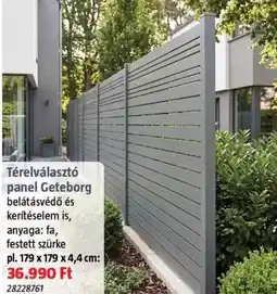 Bauhaus Térelválasztó panel Geteborg ajánlat