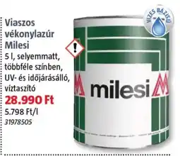 Bauhaus Viaszos vékonylazúr Milesi ajánlat