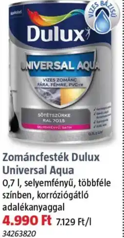 Bauhaus Zománcfesték Dulux Universal Aqua ajánlat