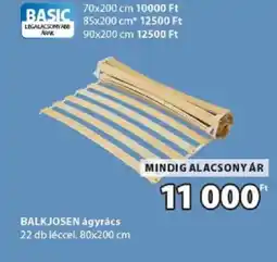 JYSK Balkjosen ágyrács ajánlat