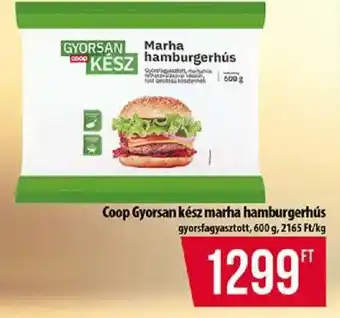 Coop gyorsan kész hamburgerhús