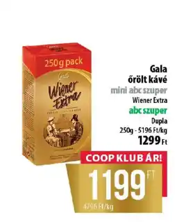 Coop Gala örölt kávé ajánlat