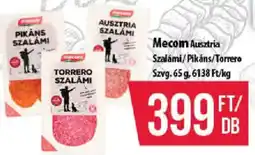 Coop Mecom szalámi ajánlat