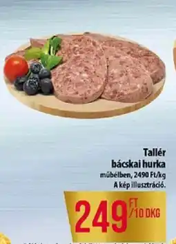 Coop Tallér bácskai hurka ajánlat