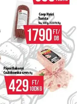 Coop Coop nyári turista ajánlat