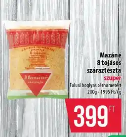 Coop Mazáné száraztészta ajánlat