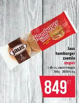 Coop Jaus hamburger zsemle ajánlat