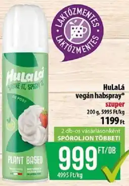 Coop Hulala vegán habspray ajánlat