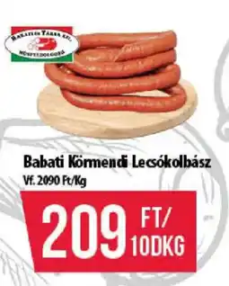 Coop Babati Kőrmendi Lecsókolbász ajánlat