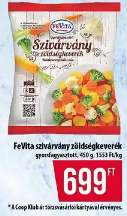 Coop FeVita szivárvány zöldségkeverék ajánlat