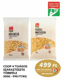 Coop Coop 4 tojásos száraztészta ajánlat