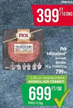 Coop Pick téliszalami ajánlat
