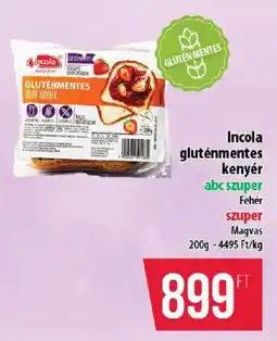 Coop Incola gluténmentes kenyér ajánlat