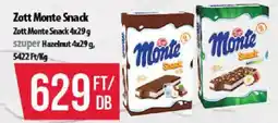Coop Zott monte snack ajánlat