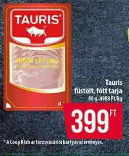 Coop Tauris füstölt főtt tarja ajánlat