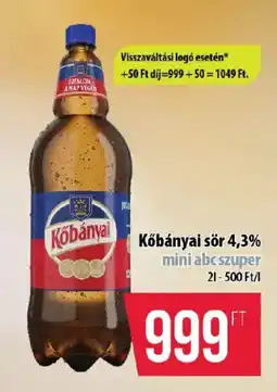 Coop Kőbányai sör ajánlat
