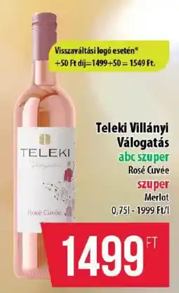 Coop Teleki Villányi Válogatás Rosé Cuvée ajánlat