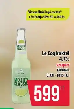 Coop Le Coq kóktél ajánlat