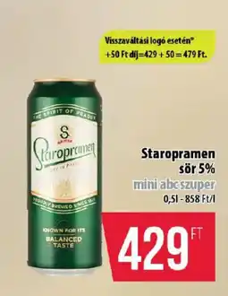 Coop Staropramen sör ajánlat