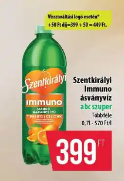 Coop Szentkirályi immuno ásványvíz ajánlat