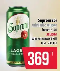Coop Soproni mini abc szuper ajánlat