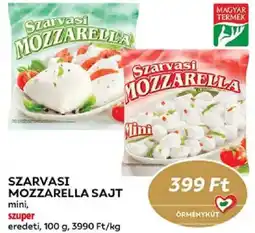 Coop Szarvasi mozzarella sajt ajánlat