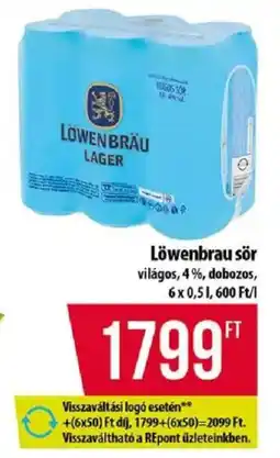 Coop Löwenbrau sör ajánlat