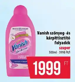Coop Vanish szőnyeg- és kárpittisztító folyadék ajánlat