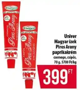 Coop Univer Magyar ízek Piros Arany paprikakrém ajánlat