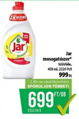 Coop Jar mosogatószer ajánlat