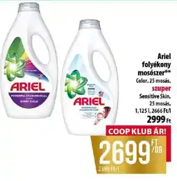 Coop Ariel folyékony mosószer ajánlat