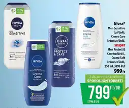 Coop Nivea men sensitive tusfürdő, creme care krémtusfürdő ajánlat