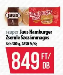 Coop Jaus Hamburger ajánlat