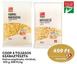 Coop Coop 4 tojásos száraztészta ajánlat