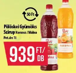 Coop Pölöskei Gyümölcs Szirup ajánlat