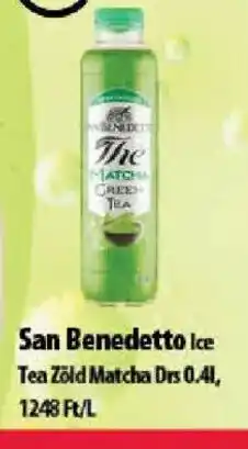 Coop San Benedetto ice tea zöld matcha ajánlat