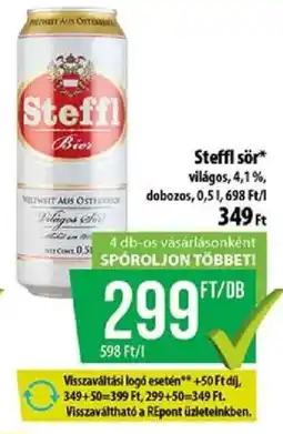 Coop Steffl bier ajánlat
